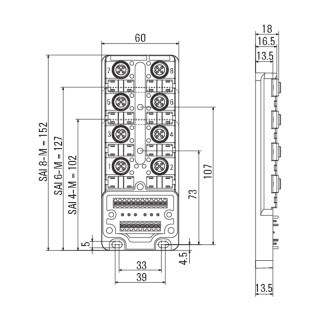 Разрядник SAI-6-M 5P M12 ECO UT