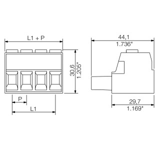 Штекерный соединитель печат BUZ 10.16HP/08/180 AG BK BX