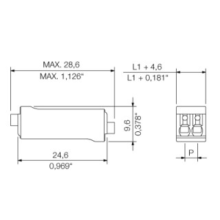 Клемма печатной платы LSF-DK 3.50/02/180 SN BK BX