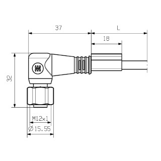 Круглые соед. разъемы|Прово SAIL-M12BW-VA-2/4-5.0U