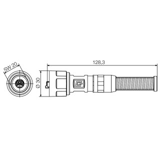 Модул. вил. соедин. IE-PS-V01M-RJ45-FH-BP