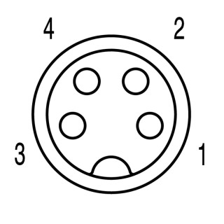 Шинный кабель SAIL-M8GM8G-4S-0.15U-SB