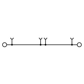 Проходная клемма A2C 2.5 /DT/FS