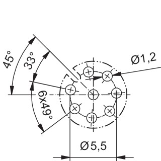 Гнездо произвольной сборки| SAIE-M12B-8-H12TL-PG9