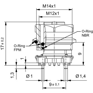 Гнездо произвольной сборки| SAIE-M12B-5S-9SMT