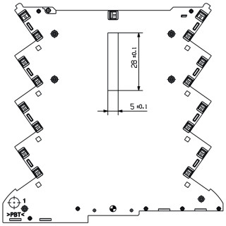 Корпуса для электроники CH20M6 BC 4P-4P BUS BK SO