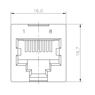 Матрица USB RJ45C5 T1V 4.0N4N TY