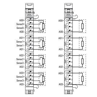 Штекерный соединитель печат UR20-4AO-UI-16-M