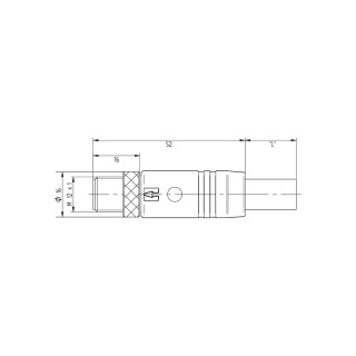 Круглые соед. разъемы|Прово SAIL-M12GM12G-K-1.5P