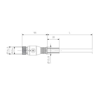 Шинный кабель SAIL-M12BGM12G-CD-0.5A