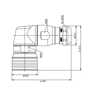 Круглые соед. разъемы|Прово SAI-M23PP-GSW-3/7