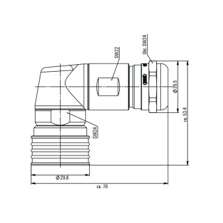 Круглые соед. разъемы|Прово SAI-M23PP-GSW-7/12