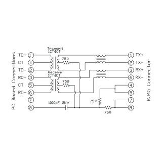 Матрица USB RJ45M T1D 3.2E4N TY