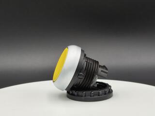 Головка кнопки с фиксацией, цвет желтый