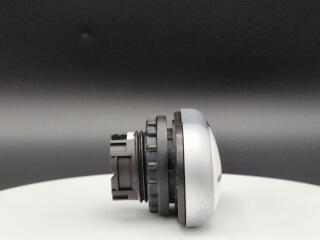 Двойная кнопка с сигнальной лампой с обозначением I O, цвет белый/черный