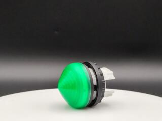 Сигнальная лампа, выступающая коническая, цвет зеленый