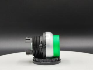 Головка кнопки с подсветкой, выступающие, без фиксации, цвет зеленый