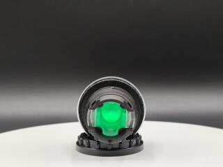 Головка кнопки с подсветкой, выступающие, без фиксации, цвет зеленый