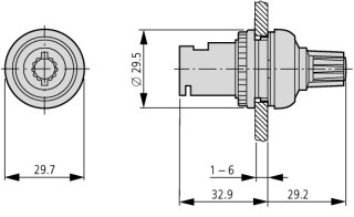 Потенциометр 1 кОм, IP66