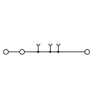 Проходная клемма A3C 16 BL