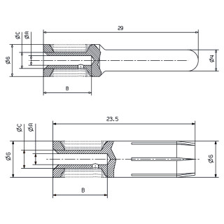 Компон. соединит. разъемов HDC C MHX BM10.0AG