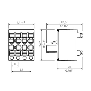 Штекерный соединитель печат BLDF 5.08/05/180 SN OR BX LRP