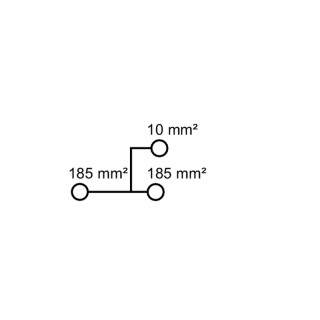 Проходная клемма WPD 132 1X185/1X185 BN