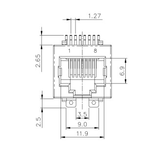 Матрица USB RJ45C3 S1V 2.7E4N RL