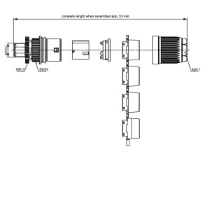 Гнездо произвольной сборки| SAIS-M-5S-IDC-M12-L-COD