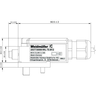 Indication- and signal lamp WIL-TS-M12