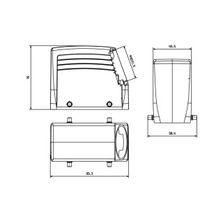 Корпус HDC 40D TSBU 1M40G EMC