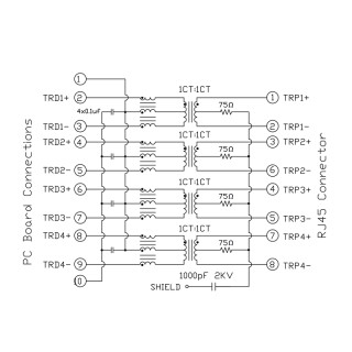 Матрица USB RJ45G1 R12D 3.3E4G/Y TY