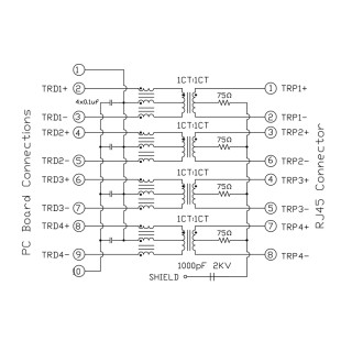 Матрица USB RJ45G1 R1D 3.3E4G/Y TY