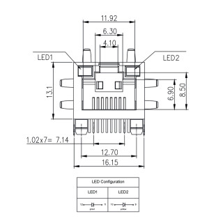 Матрица USB RJ45C5 T1U 2.8E4G/Y TY