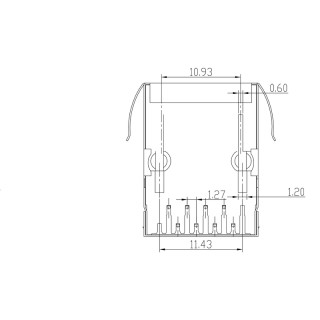 Матрица USB RJ45C5 T1D 3.3E4N TY