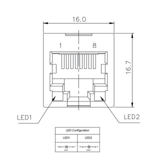 Матрица USB RJ45C5 T1V 3.2N4G/Y TY