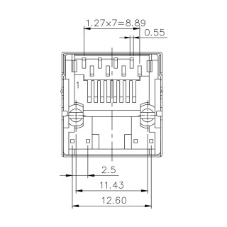 Матрица USB RJ45C5 T1V 3.2N4G/Y TY