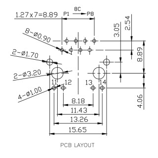 Матрица USB RJ45M T1D 3.3E4G/Y TY