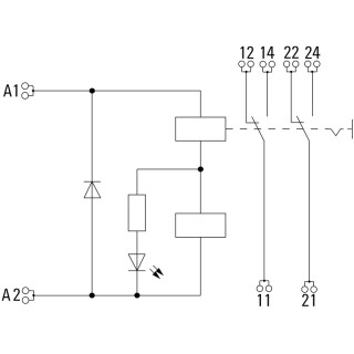 Реле безопасности DRIKITP 24VDC 2CO LD/PB