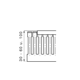 Wiring duct CD 40X15 4/6 GY