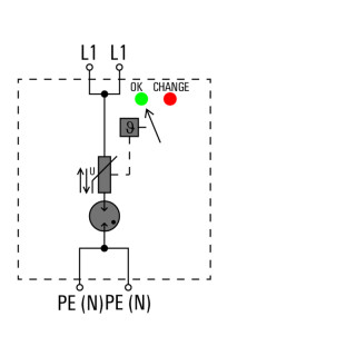 Разрядник VPU AC I 1 440/25 LCF