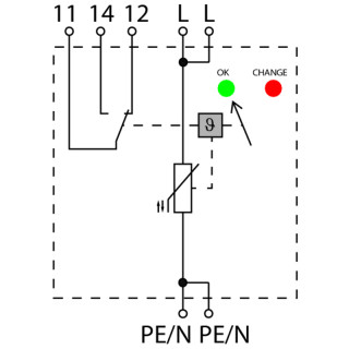 Разрядник VPU AC I 1 R 440/25 LCF