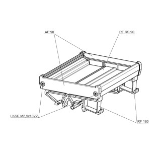 Монтажная планка PF RS 90 GR 2000MM