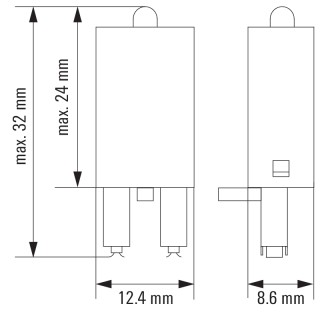 Релейный цоколь RIM 2 24/60VDC