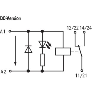 Реле безопасности RCLKIT 24VDC 1CO LED GN