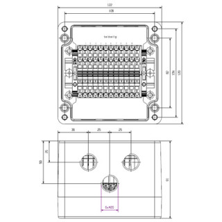 Корпус KLIPPON POK4 M20ZCSS EX