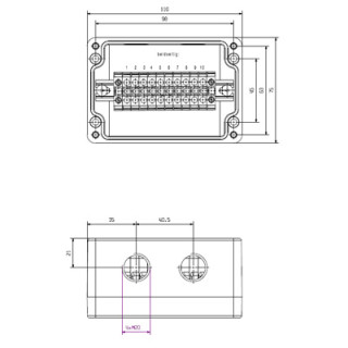 Корпус KLIPPON POK2 M20ACSS EX