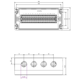 Корпус KLIPPON POK3 M20ACSS EX