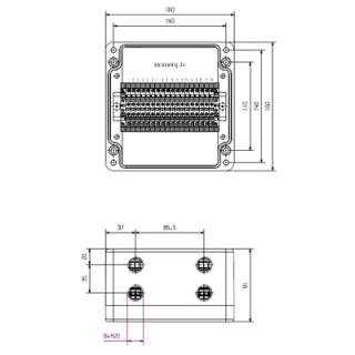 Корпус KLIPPON POK51 M20WCSS E