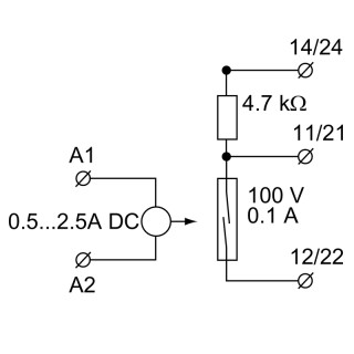 Реле безопасности PAS CMR 0,5...2,5 A DC